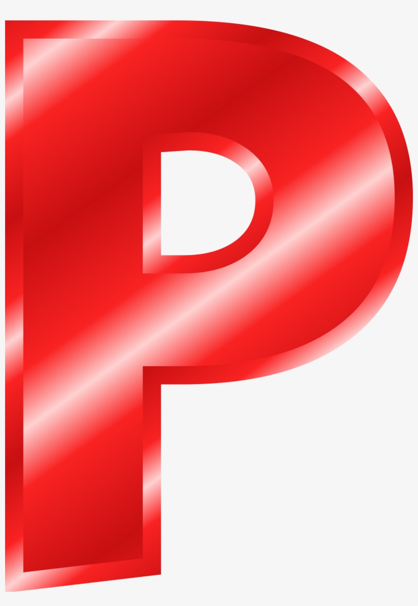 Big Image - Big Red Letter P, transparent png #5114605