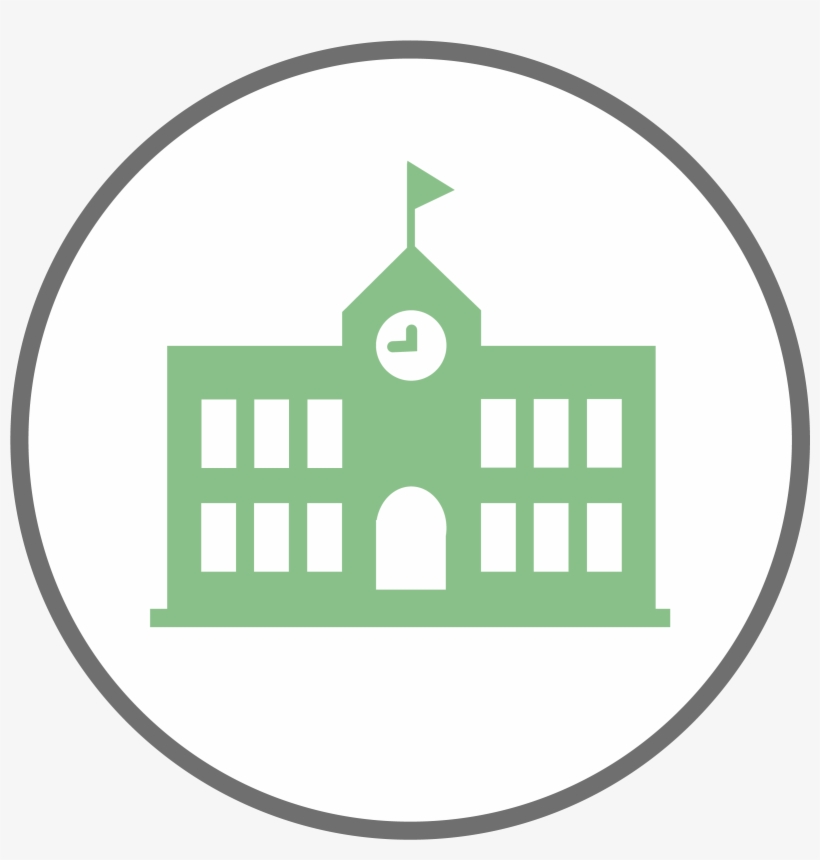 District Staff Benefits - School Silhouette Png, transparent png #5115894