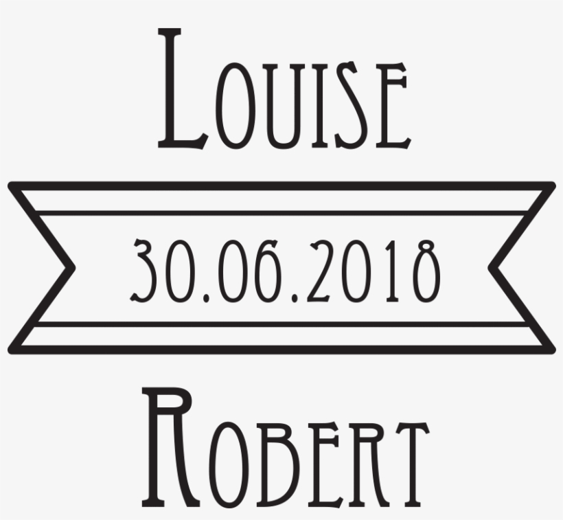 Retro Banner Names & Date Stamp - Anything But Love [book], transparent png #5116168