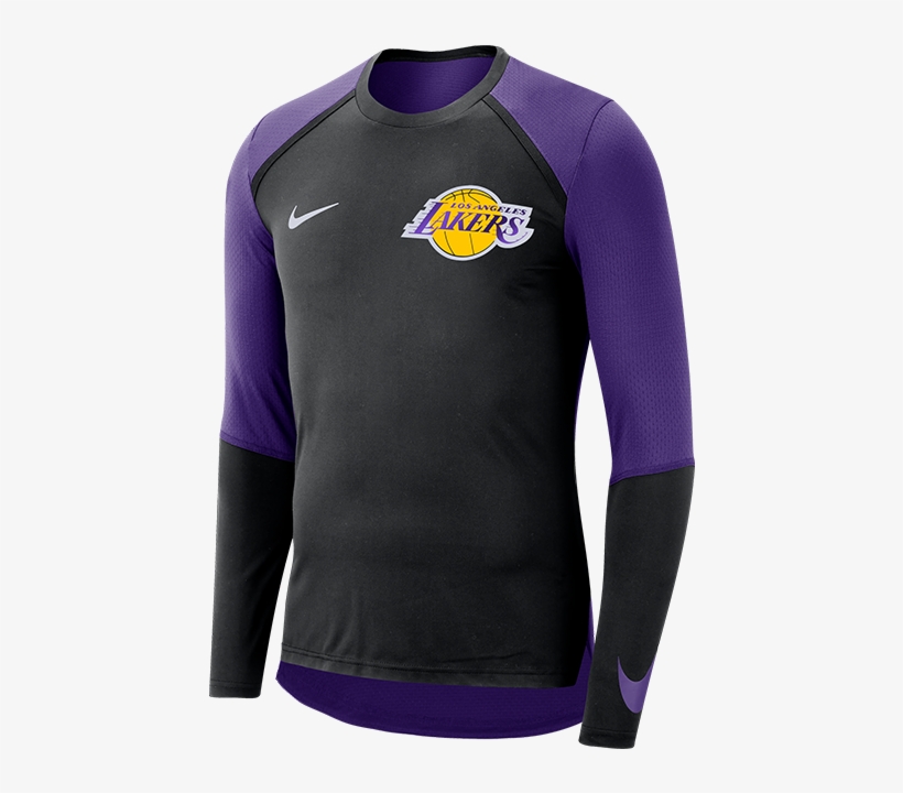 Los Angeles Lakers Dry Top Long Sleeve Shooter - Minnesota Timberwolves Long Sleeve, transparent png #5117769