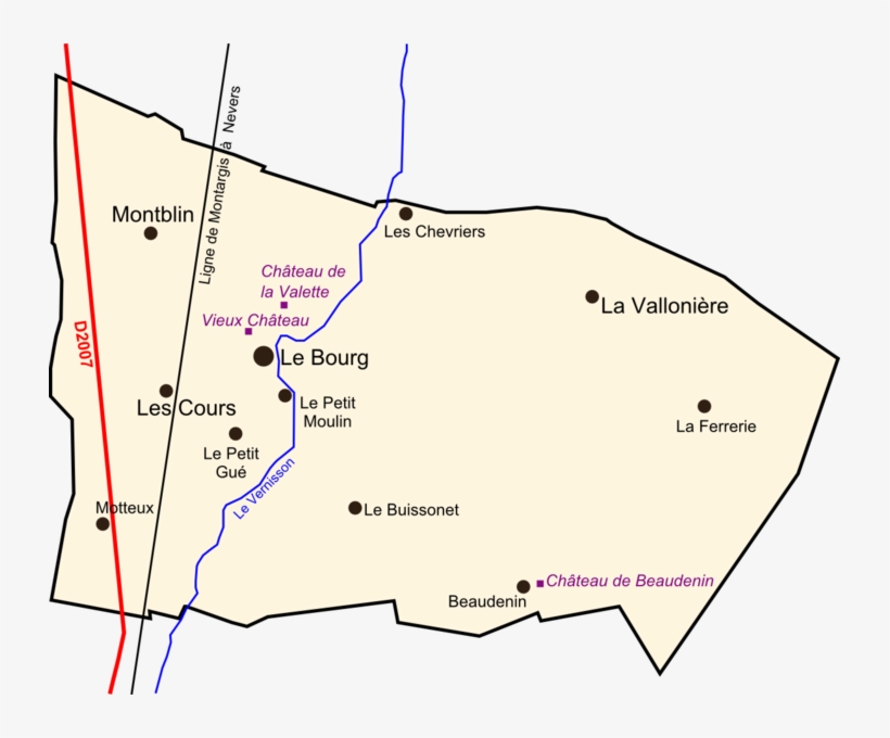 Pressigny Les Pins - Map, transparent png #5118409