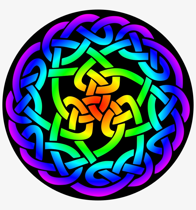 Celtic Knot 3 - Celtic Knot Colourful, transparent png #5119121