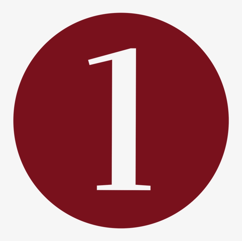 Number 1 Icon Any Pi Who Has Plans For Transport In - Circle, transparent png #5120846