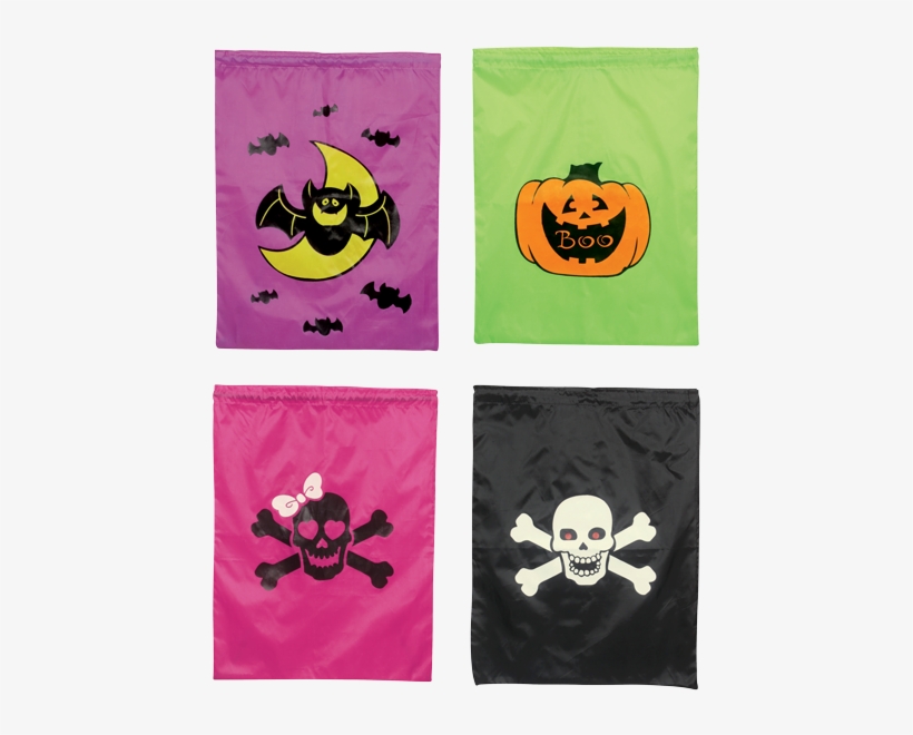 Nylon Trick Or Treat Bags - Cartoon, transparent png #5121225