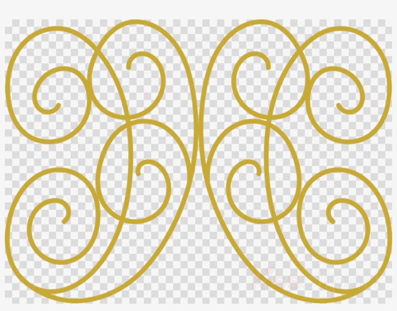 Download Fancy Gold Swirls Clipart Clip Art Gold Yellow - Clip Art, transparent png #5121231