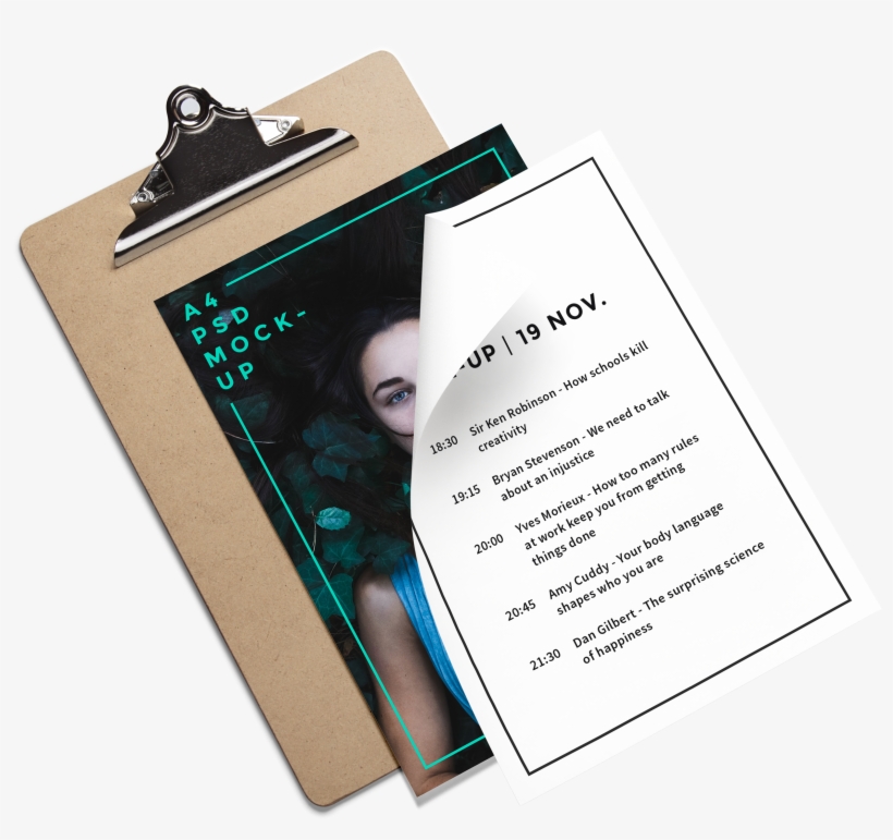 Hand Out A Professional, Durable And Stylish Brochure - Mockup, transparent png #5121970