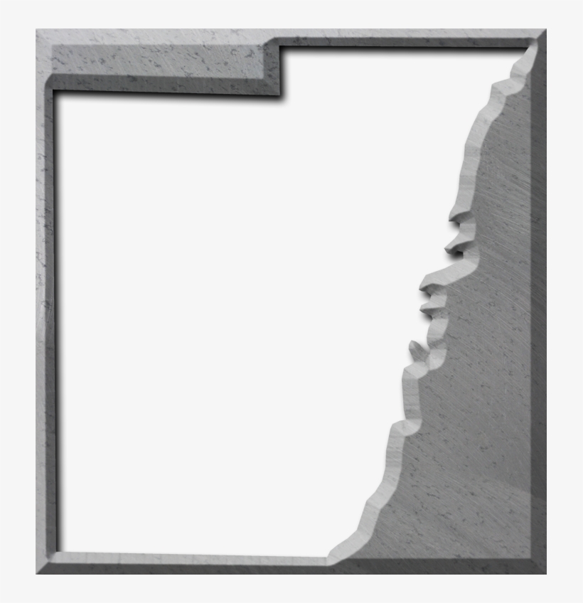 A Map Of Calhoun With The Map Area Carved Out Of A - Picture Frame, transparent png #5122168