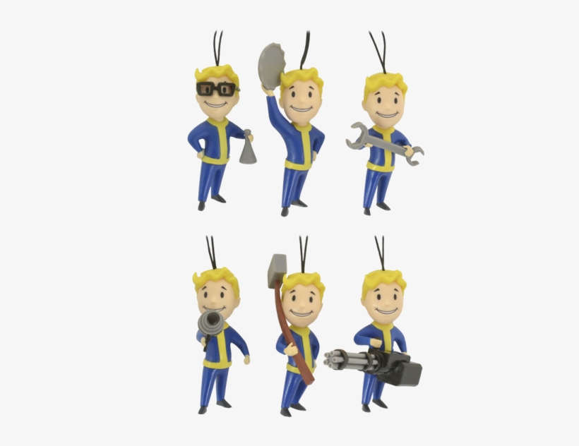 Fallout Christmas Ornaments Vault Boy - Fallout Xmas Vault Boy, transparent png #5123221