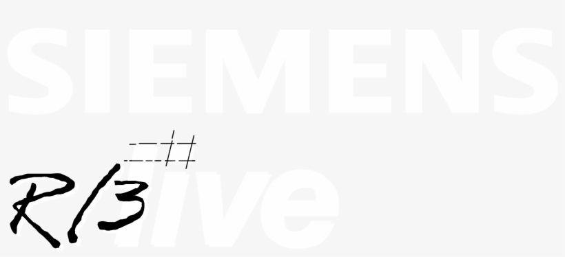 Siemens Logo Black And White - Calligraphy, transparent png #5123334