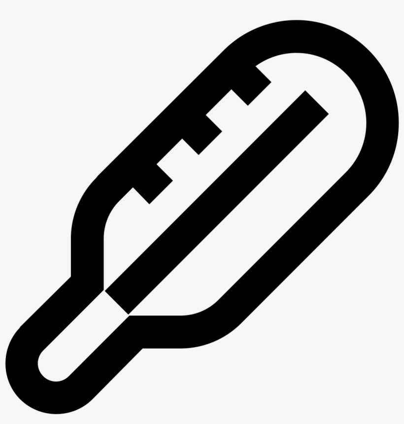 It's An Icon Representing A Medical Thermometer - Thermometer, transparent png #5124354