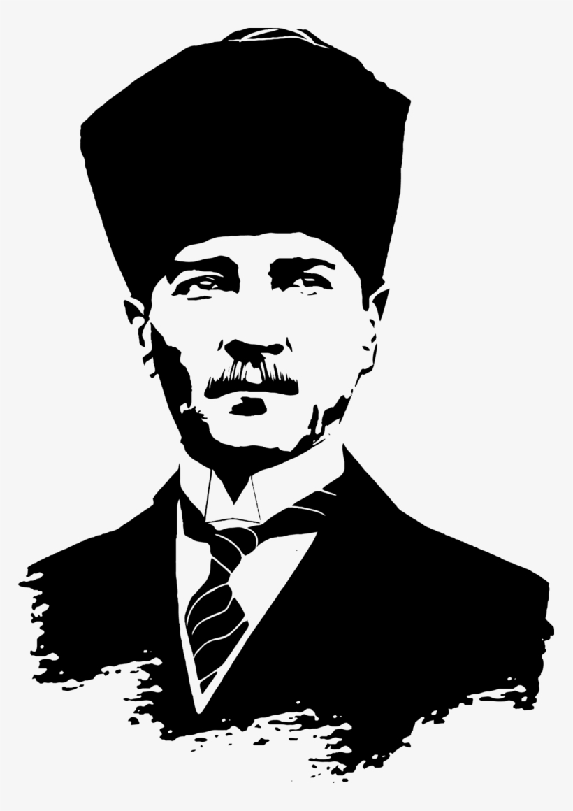 Atatürk Png Resim - Atatürk Siyah Beyaz Png, transparent png #5124569
