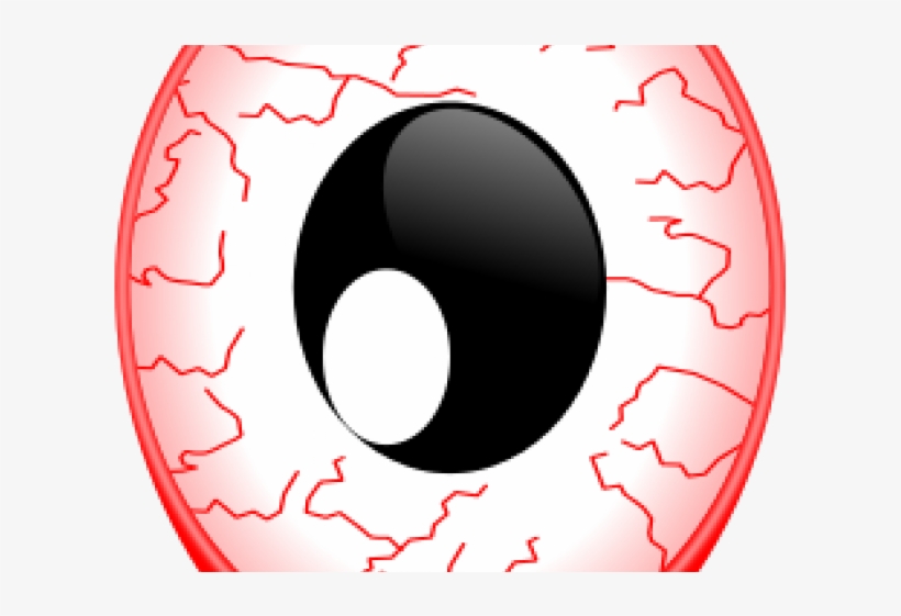 Creepy Clipart Bloodshot Eye - Cartoon Bloodshot Eyes, transparent png #5124793
