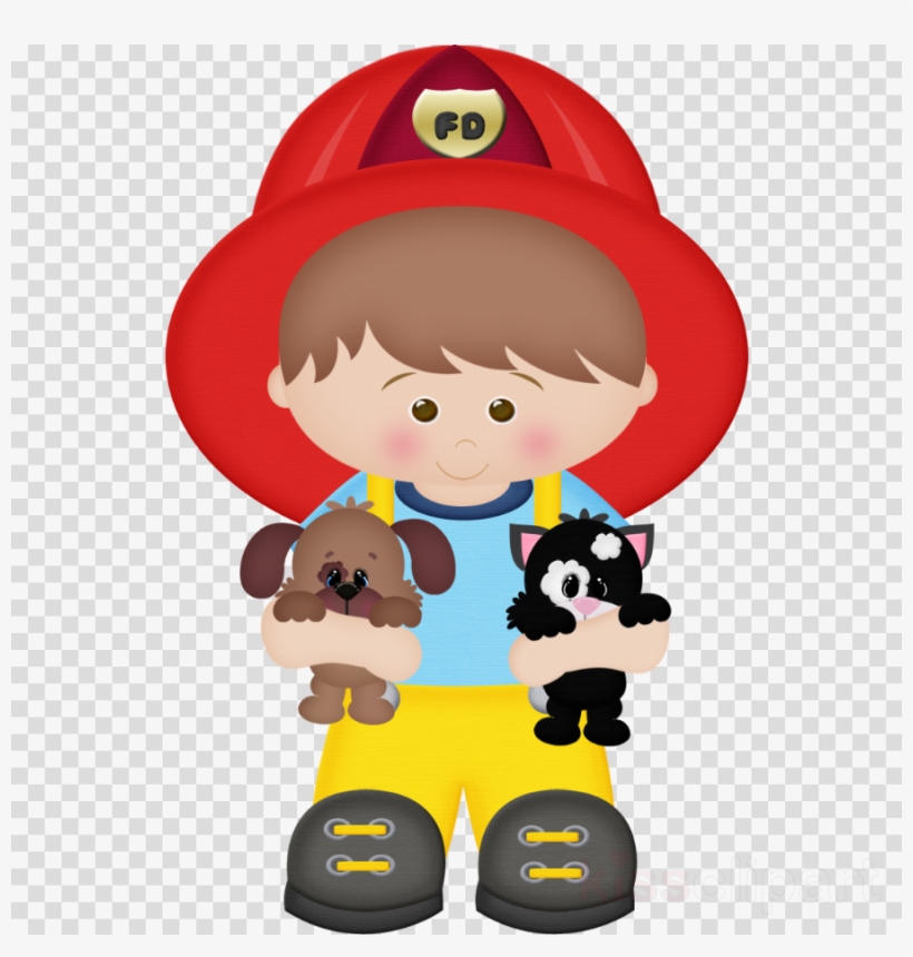Firefighter Boy Clipart Fireman, Fire Department Firefighter - Bombeiro Clipart, transparent png #5125398