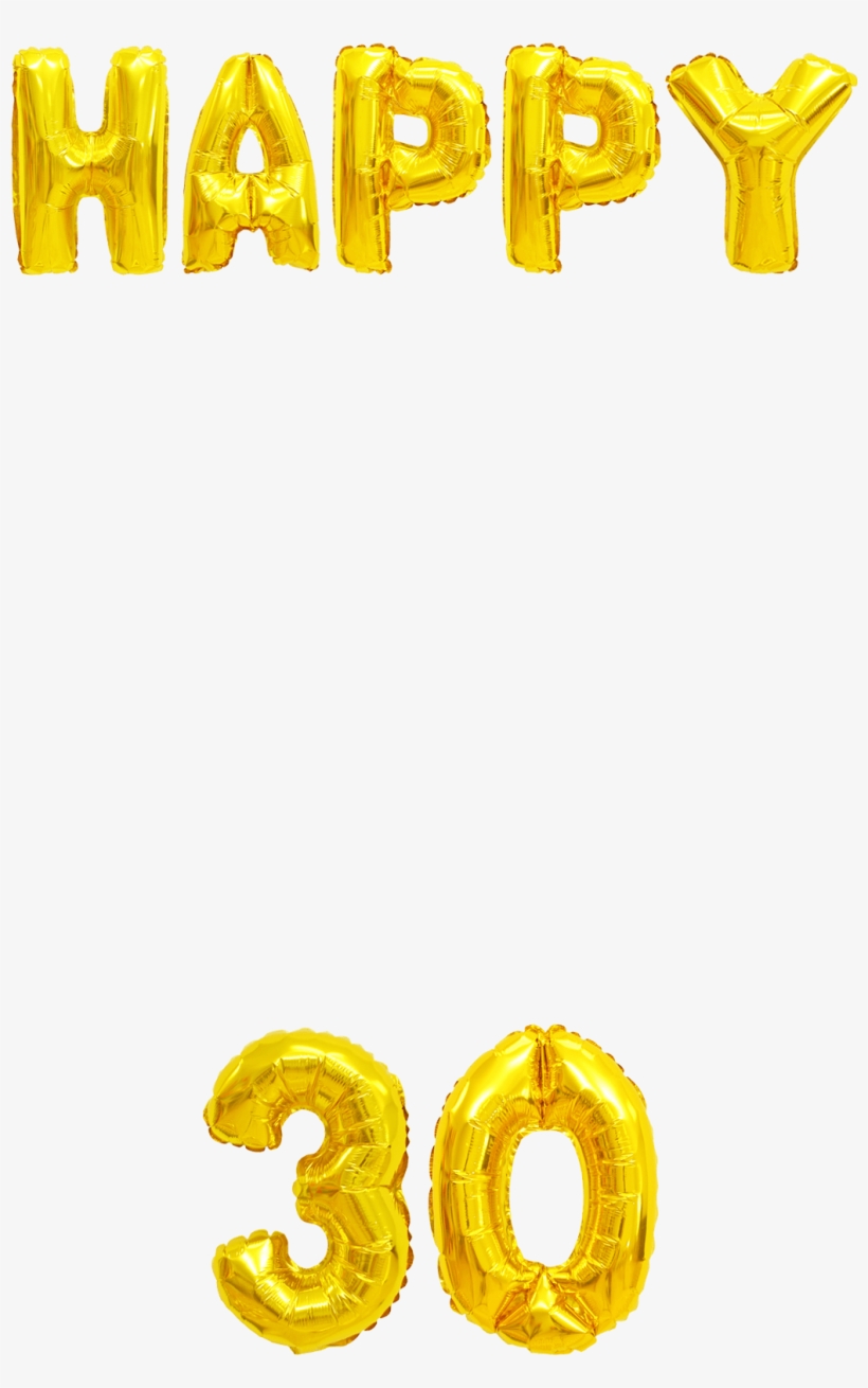 Gold Balloons 30th Happy 23rd Birthday Png Free Transparent Png Download Pngkey
