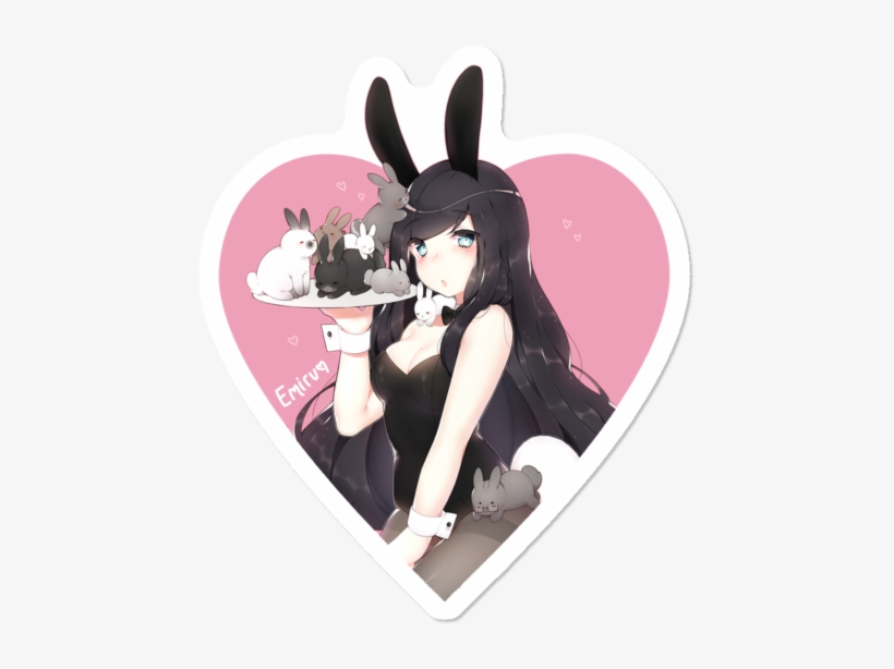 Emiru Heart Sticker Sticker - Bunny Girl Emiru, transparent png #5127213