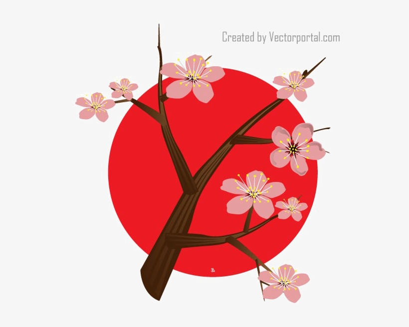 Japanese Designs Download Hd Png - Japan Cherry Blossom Logo, transparent png #5127836