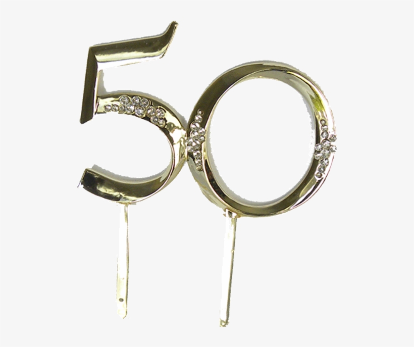 50 Cake Topper - 50 Years Cake Png, transparent png #5128017