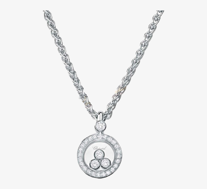 Chopard~ - Diamonds Circle Pendant With Floating, transparent png #5128119