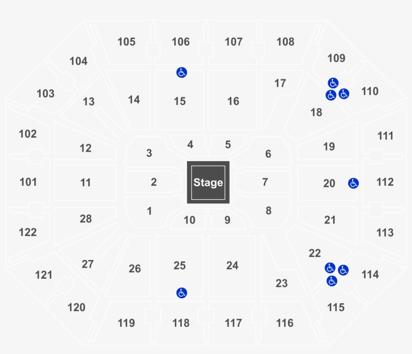 Legend - Mohegan Sun Arena Seating Chart, transparent png #5129181
