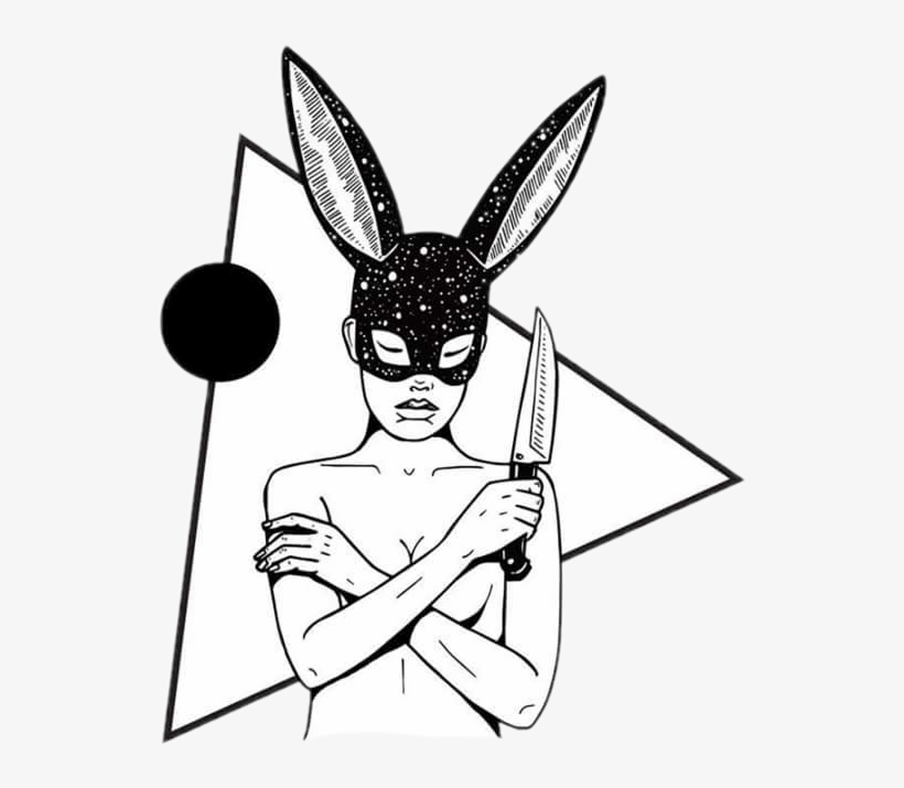 Triangle Shapes Knife Badbunny Badbitch Savage Sexy - Skin, transparent png #5129615