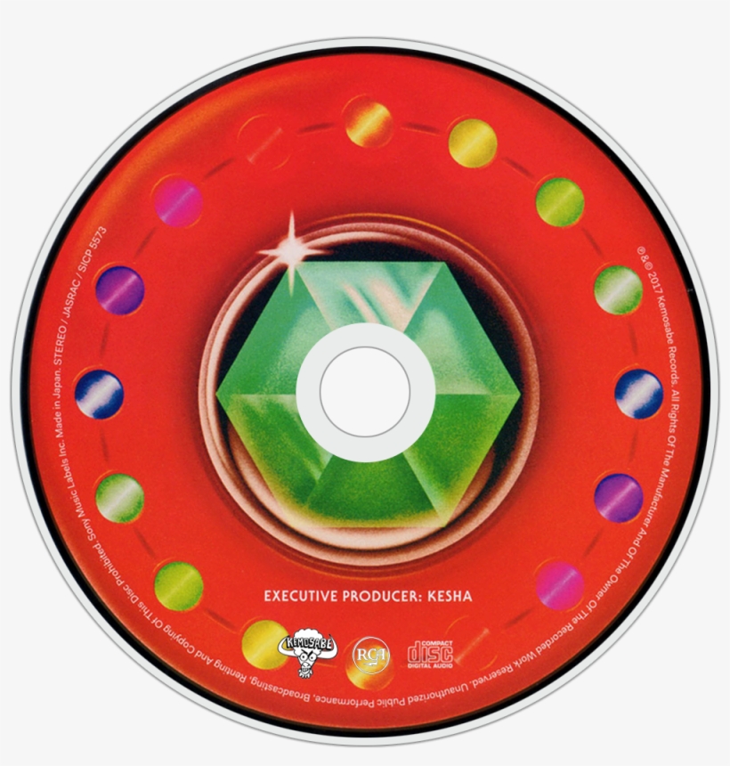 Ke$ha Rainbow Cd Disc Image - Kesha Rainbow Japanese Edition, transparent png #5129619