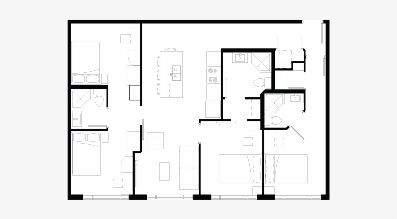 Quad - Floor Plan, transparent png #5129849