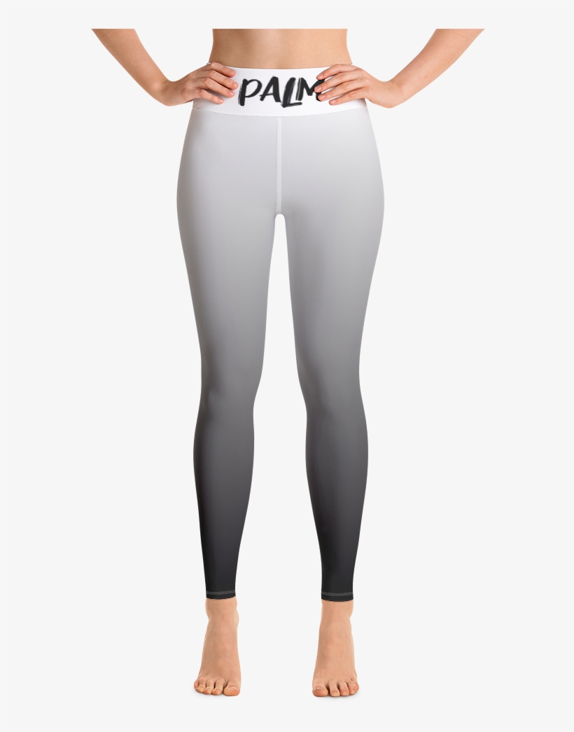 Black/white Gradient Supersoft Leggings - Yoga Pants, transparent png #5130341