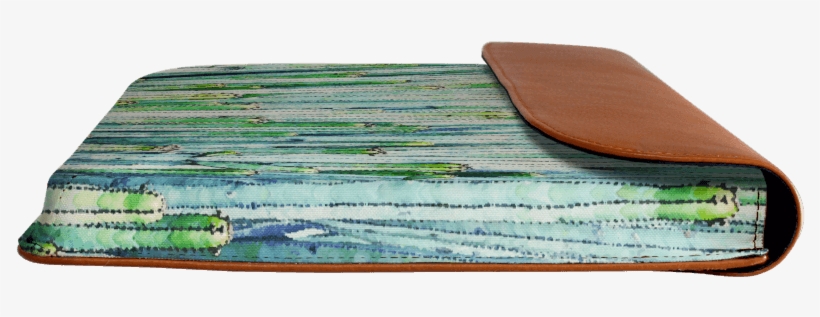 Dailyobjects Watercolor Cactus Real Leather Envelope - Mattress, transparent png #5130860