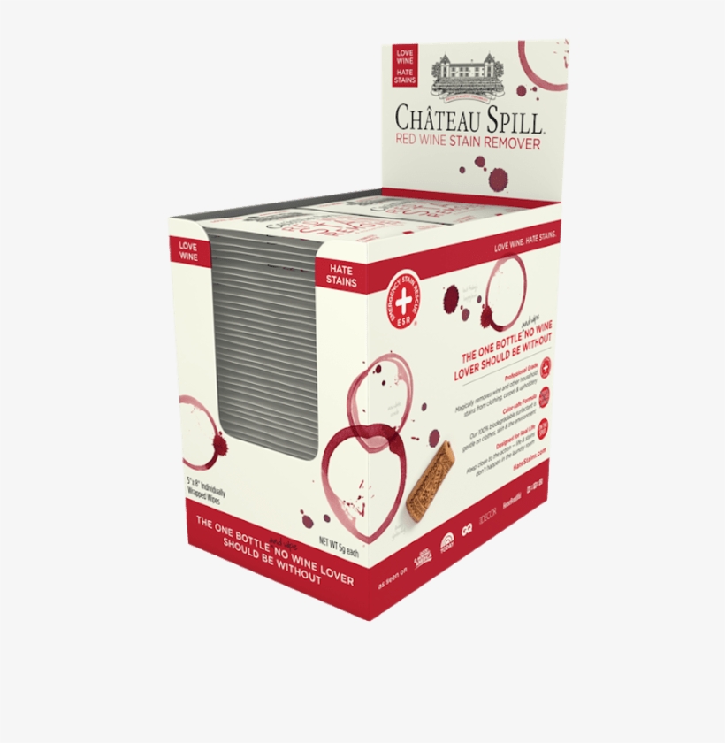 Chateau Spill Red Wine Stain Remover - Carton, transparent png #5131684