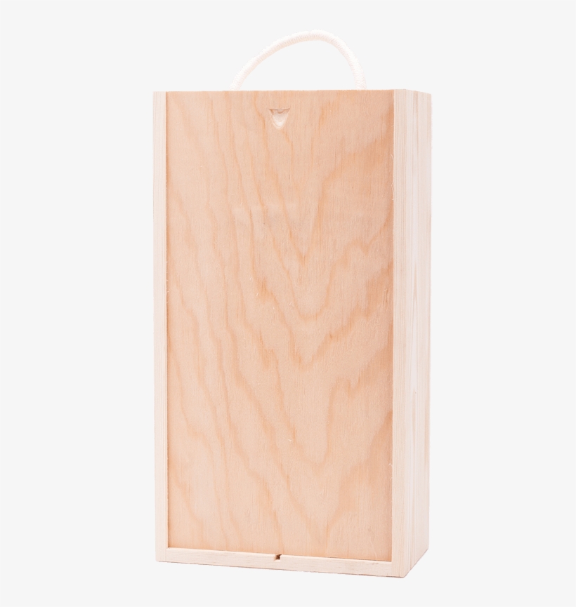 2 Bottle Box - Plywood, transparent png #5132007