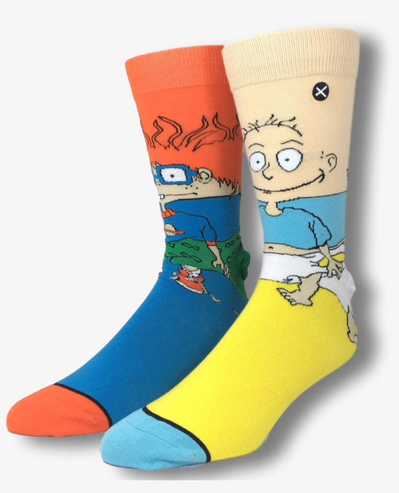 Nickelodeon Rugrats Tommy And Chuckie Socks - Sock, transparent png #5132067