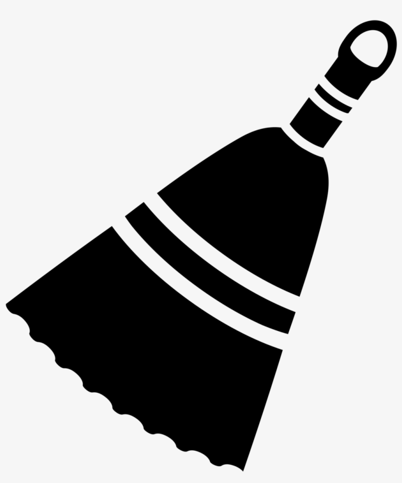 Use A Broom To Clean The Driveway Or Sidewalk - Broom Icon Black And White, transparent png #5133599
