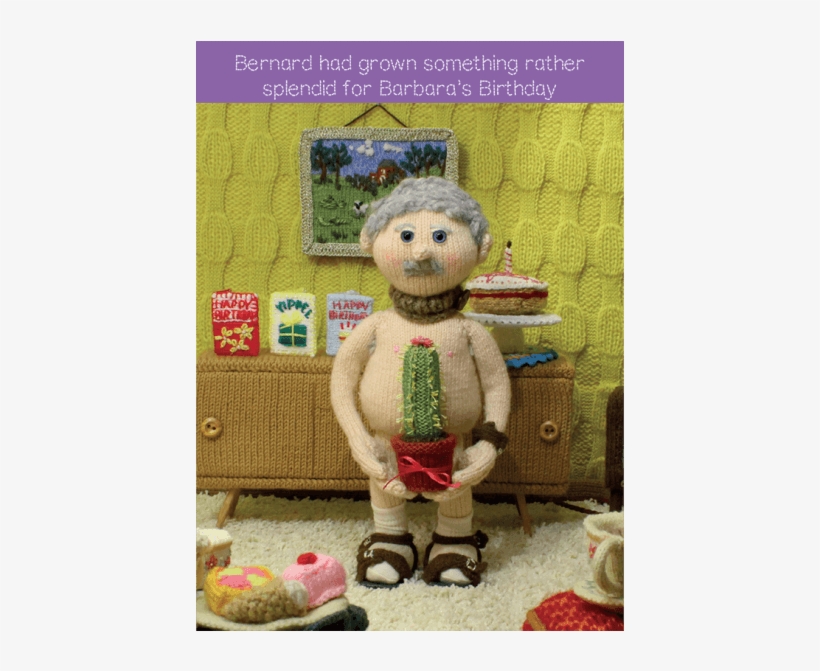 Nudinits 'cactus' Greeting Card - Nudinits Cards, transparent png #5134043