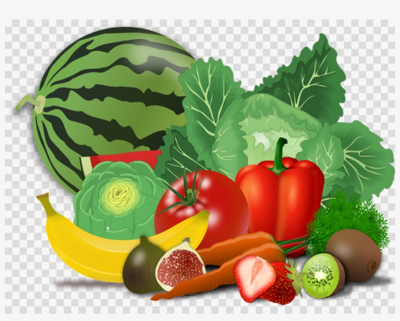 Healthy Food Cartoon Png Clipart Junk Food Hamburger - Fruits Et Légumes Clipart, transparent png #5134298