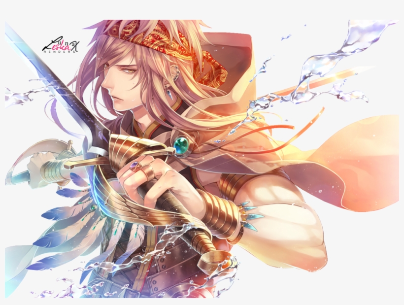 [render] Anime Guy 1 By Lunaleskax - Anime Guy In The Desert, transparent png #5134350