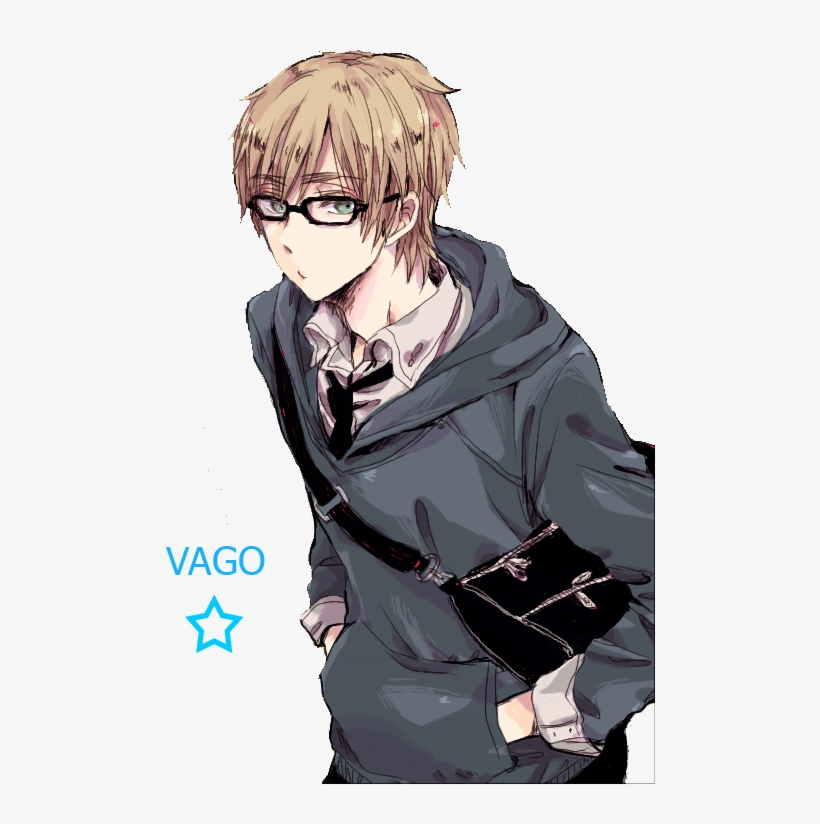 Anime Male Glasses - Anime Guy With Glasses, transparent png #5134586