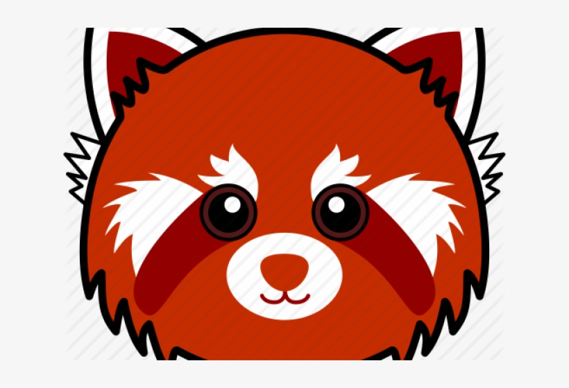 Red Panda Clipart Head - Red Panda, transparent png #5134635