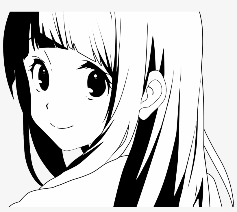 Black And White Anime, transparent png #5134751