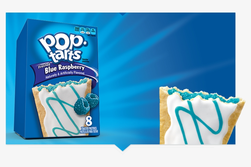 Grossest Pop-tarts - Kellogg's Blue Raspberry Pop Tarts - 8 Count, transparent png #5134963