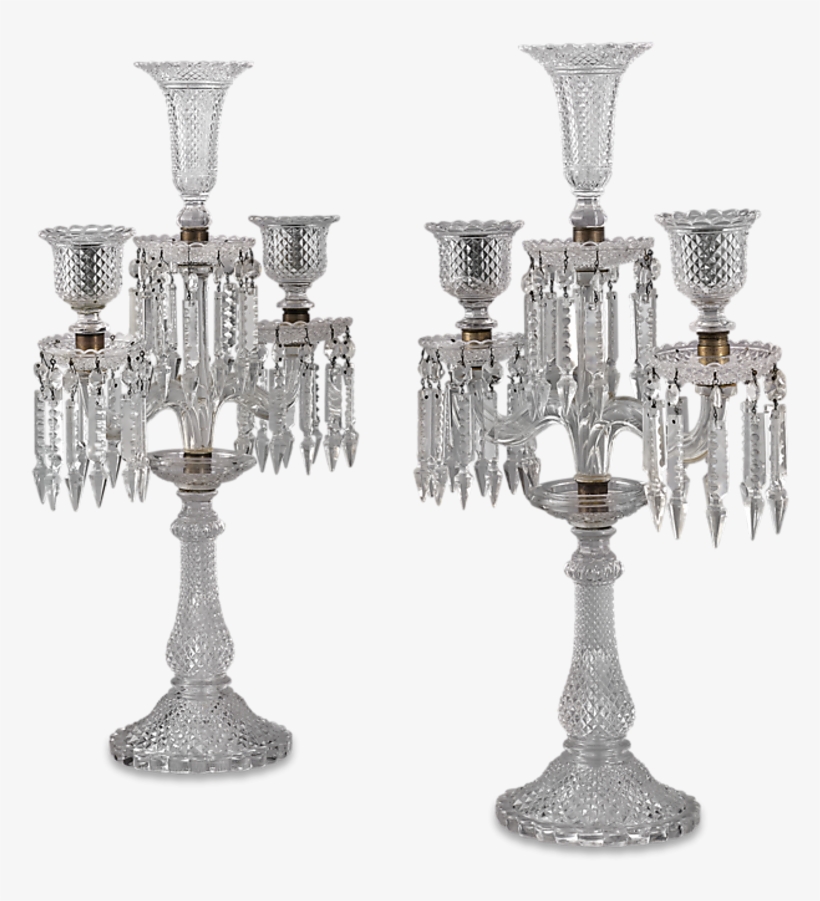 Baccarat Crystal Candelabra - Lighting, transparent png #5135356