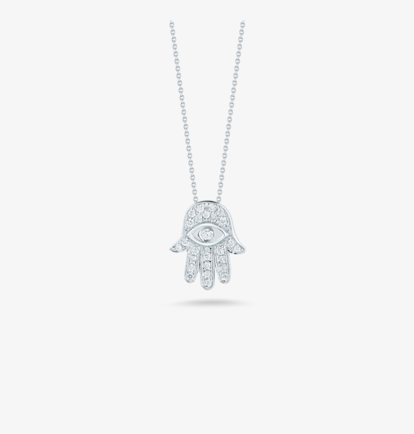 Roberto Coin 18kt Gold Hamsa Pendant With Diamonds, transparent png #5135842