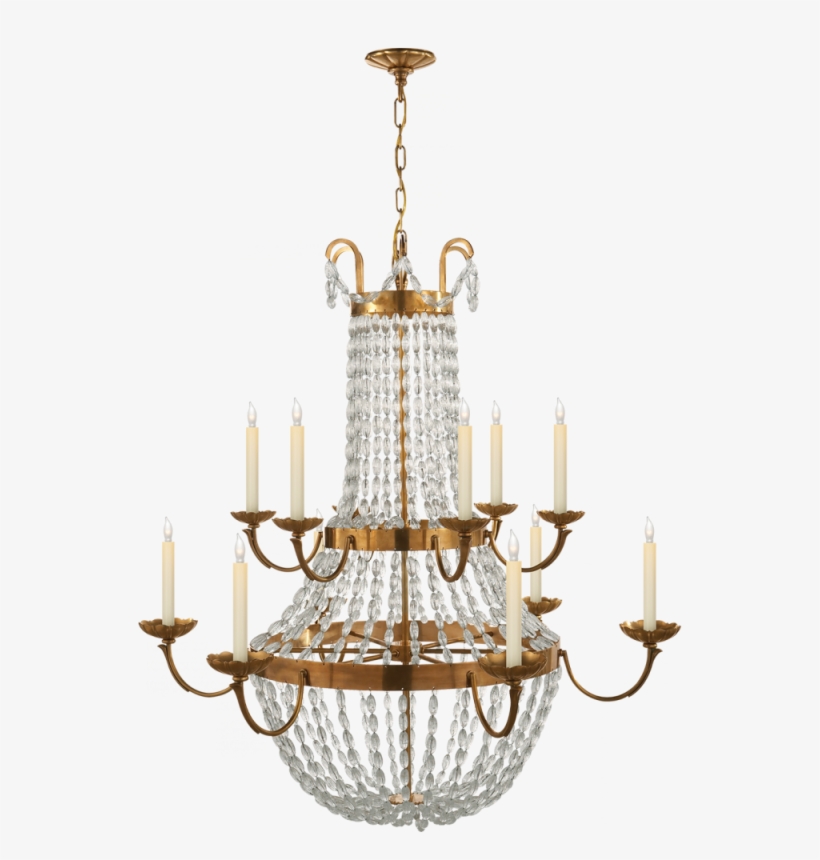 Paris Flea Market Grande Chandelier In Antique-b - Visual Comfort Paris Flea Market, transparent png #5135947
