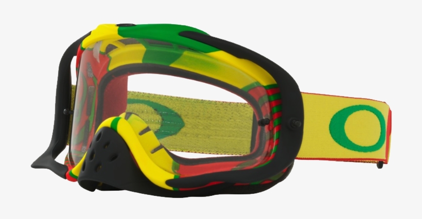 Masque Oakley Crowbar Mx Jaune, transparent png #5136490