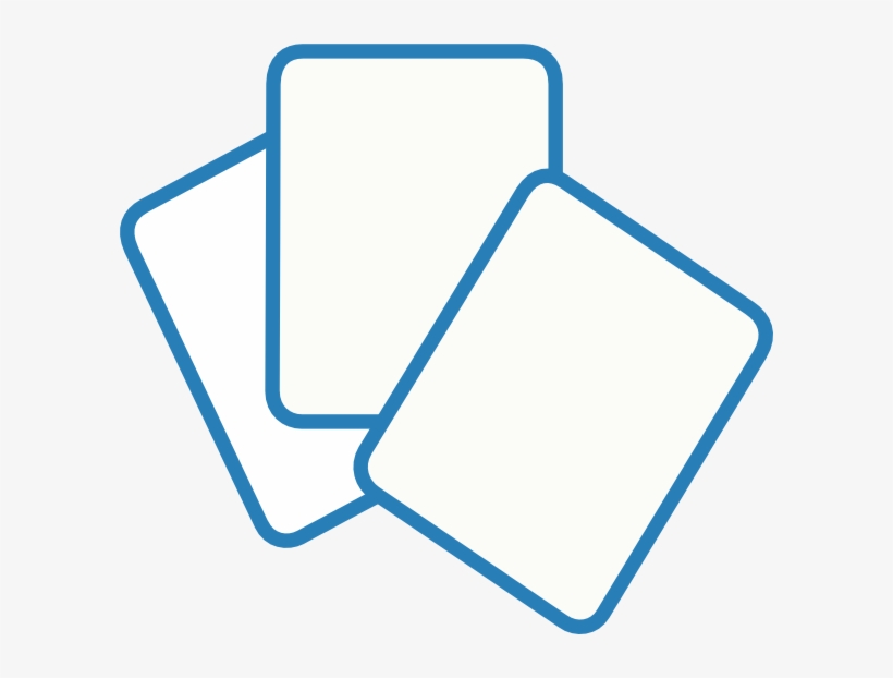 How To Set Use Card Deck Blue Svg Vector, transparent png #5137291