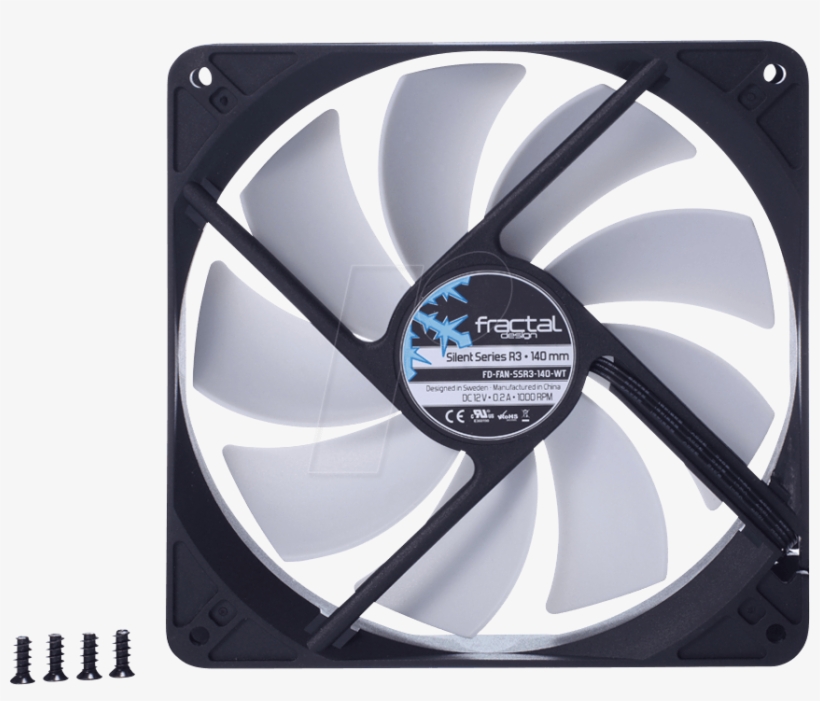 Fractal Design Case Fan Silent Series R3, 140mm Fractal - Fractal Design Silent Series R3 140mm Case Fan, transparent png #5137457