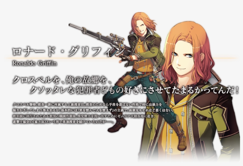 Along The Way They Will Meet Ronaldo Griffin, A Crossbell - Legend Of Heroes Trails Of Dawn, transparent png #5137805