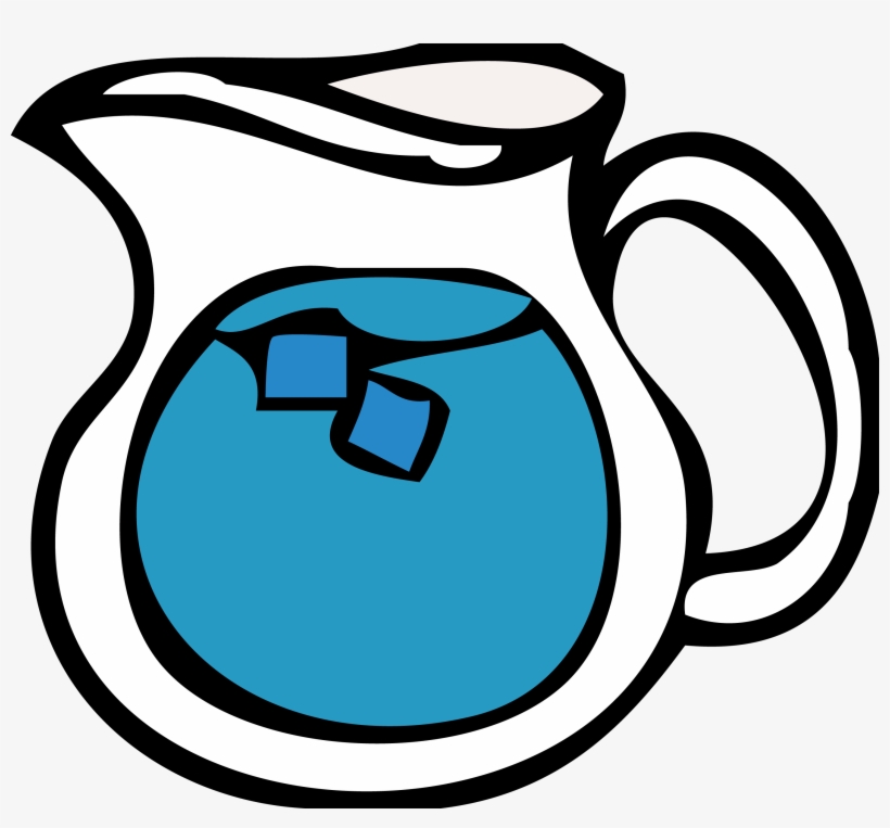 Ice Cartoon Glass Cooled Kettle Transprent Png - Cartoon Water Jug Png, transparent png #5137965