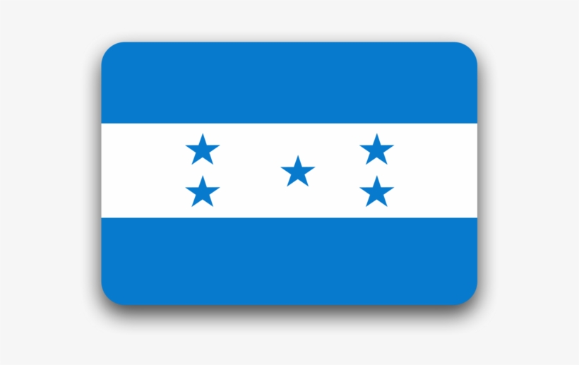 Bandera De Honduras, Flat Style - 504 Codigo De Pais, transparent png #5138135
