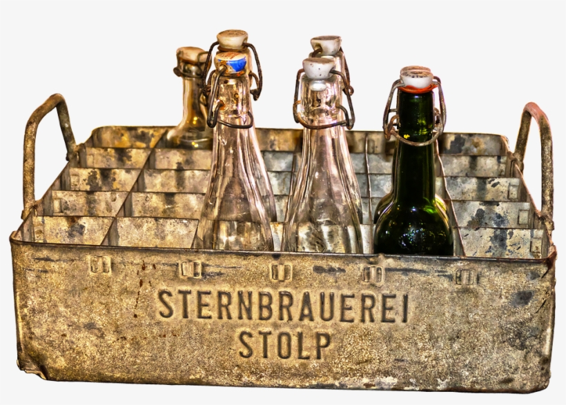 Beer Box, Metal Case, Bottle, Beer Bottles - Stern Brauerei Stolp, transparent png #5138966