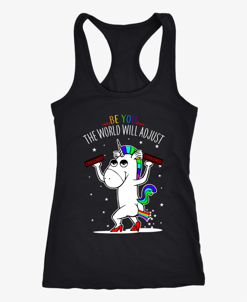 Be You The World Will Adjust Gay Pride - Dog Lover And Runner Tank Top - Can't Jog Without Dog, transparent png #5138968